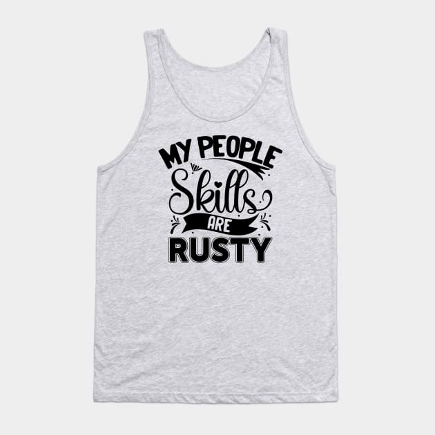 Castiel quote My people skills are rusty Tank Top by rotesirrlicht